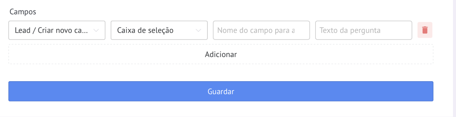 Selecionando uma opção de transcrição
