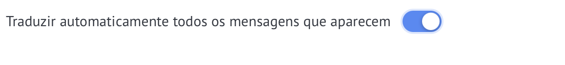 Tradução automática de mensagens